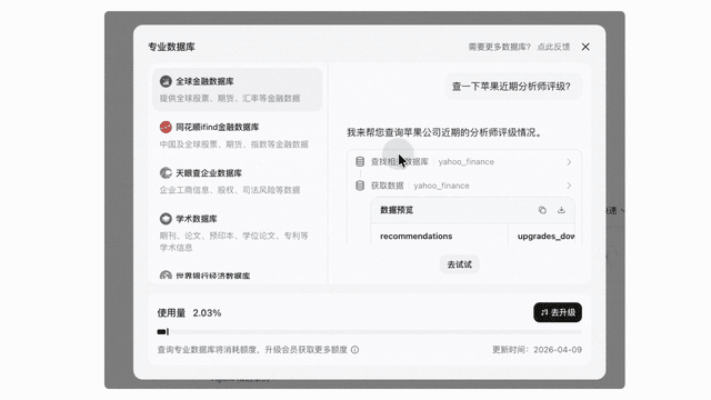 professional database demo