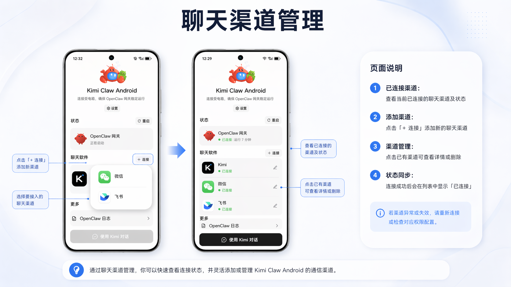 聊天渠道管理